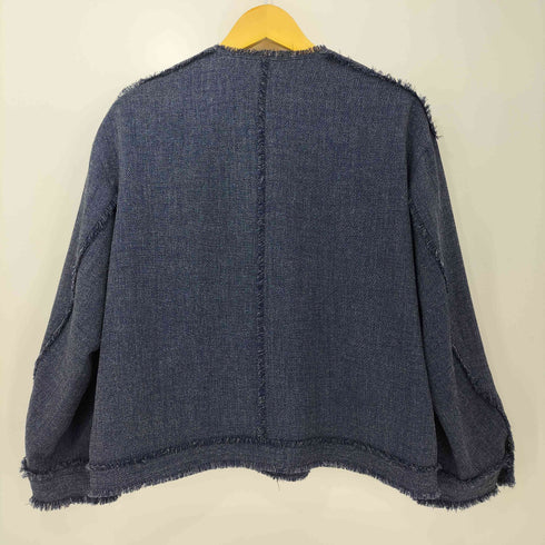 ビューティーアンドユースユナイテッドアローズ BEAUTY & YOUTH UNITED ARROWS デニムライクツイードフリンジ ジャケット + パンツ セットアップ レディース 上下共に:M