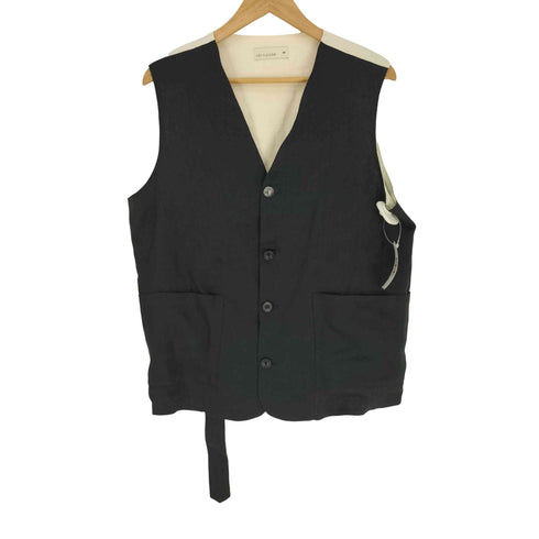 rdv o globe   麻 リネン コットン メタルボタン 4B  ベスト ジレ メンズ JPN:2