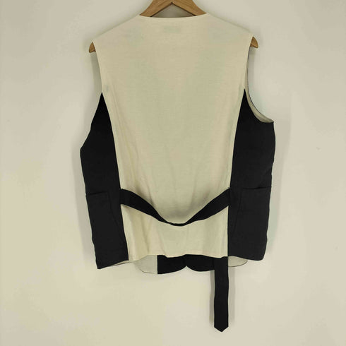 rdv o globe   麻 リネン コットン メタルボタン 4B  ベスト ジレ メンズ JPN:2