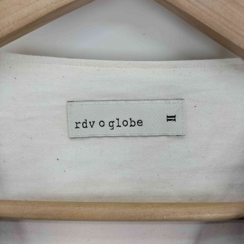 rdv o globe   麻 リネン コットン メタルボタン 4B  ベスト ジレ メンズ JPN:2