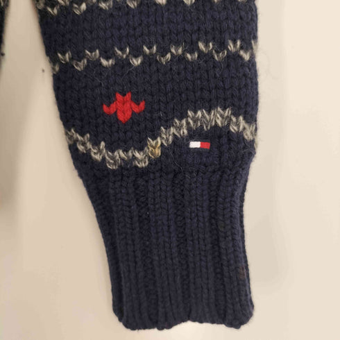 トミーヒルフィガー TOMMY HILFIGER カウチン ニット カーディガン メンズ import:M