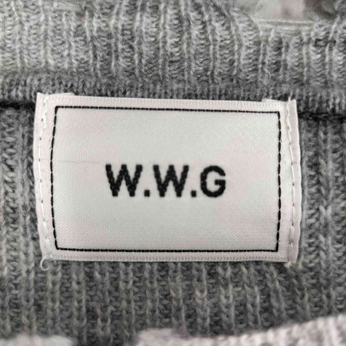 フーズフーギャラリー W.W.G ダメージ加工ボーダーニット レディース