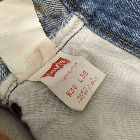 リーバイス Levis 90S 93年1月製 USA製 バレンシア工場製 ボタン裏555刻印 501 ボタンフライ ストレート デニム パンツ メンズ W30L36