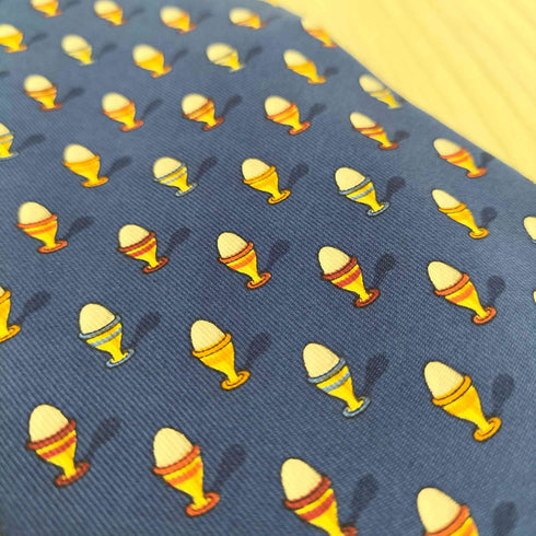 サルヴァトーレフェラガモ Salvatore Ferragamo イラストデザインシルクネクタイ メンズ