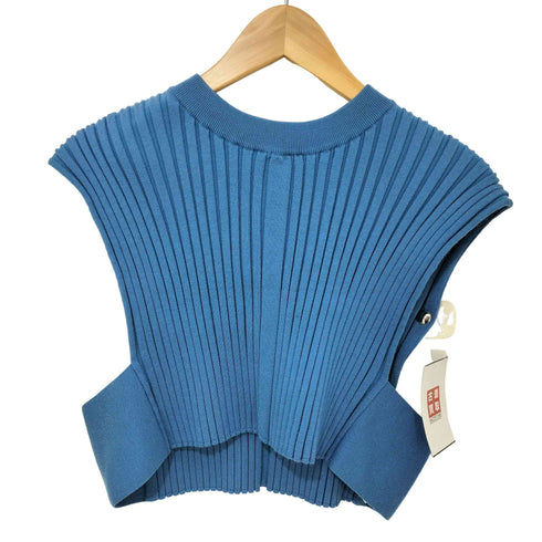 ハイク HYKE 22AW WIDE RIBBED CROPPED VEST クロップド ニット ベスト レディース