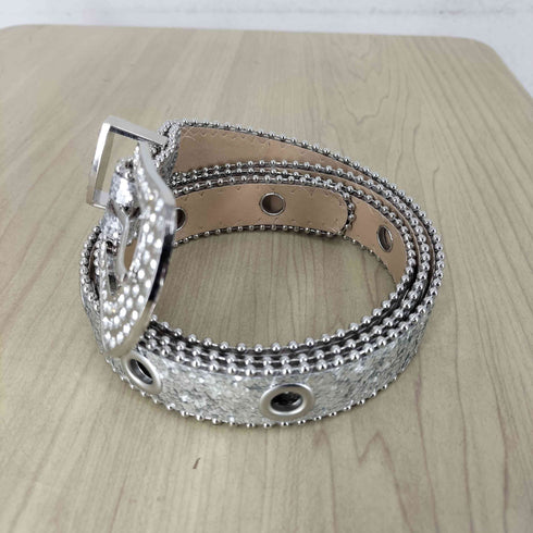 ラメ&ラインストーンベルト Y2K レディース