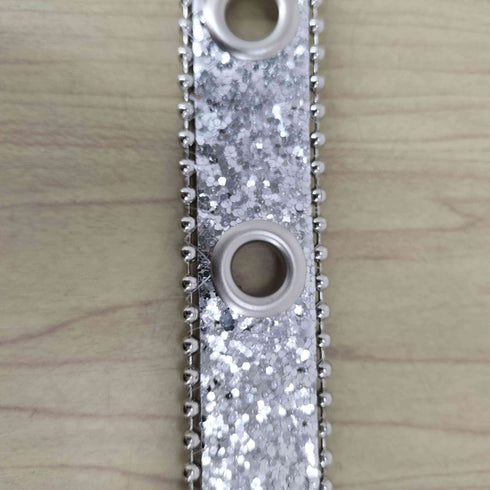 ラメ&ラインストーンベルト Y2K レディース