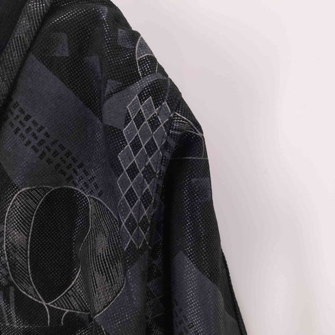 レザー ベロア リバーシブルダブルブレストジャケット メンズ