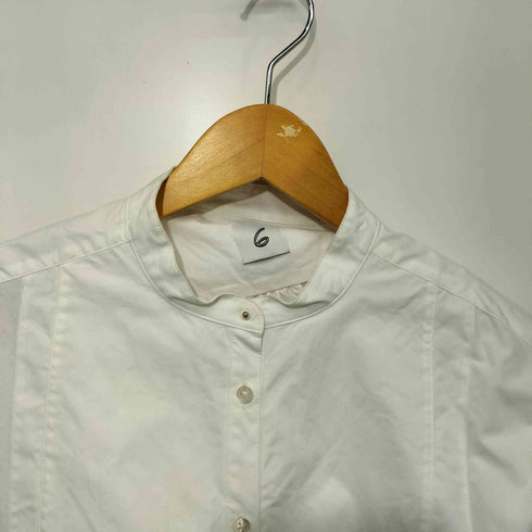 ロクビューティーアンドユースユナイテッドアローズ 6 BEAUTY & YOUTH UNITED ARROWS 22SS COTTON DRESS SHIRT コットン ドレス シャツ レディース JPN:38