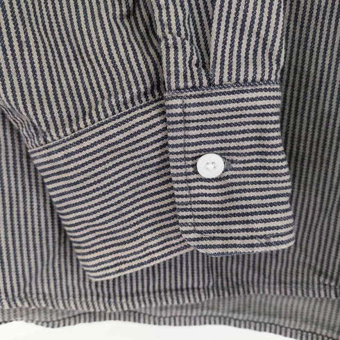 ジャーナルスタンダードレリューム JOURNAL STANDARD relume ストライプ L/S バンドカラーシャツ メンズ