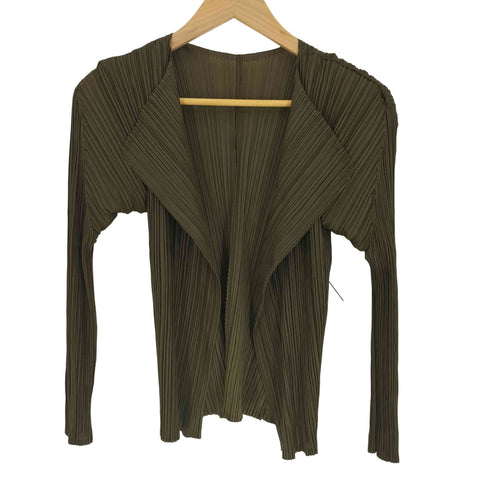 プリーツプリーズイッセイミヤケ PLEATS PLEASE ISSEY MIYAKE プリーツ ボタンレス カーディガン レディース JPN:3