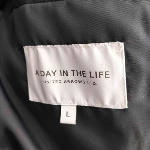 アデイインザライフユナイテッドアローズ A day in the life UNITED ARROWS レーヨン混 ポリ地 チェスターコート メンズ JPN:L