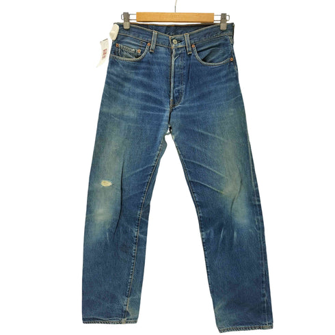 リーバイス Levis 90S 95年10月製 USA製 バレンシア工場製 ボタン裏555刻印 501 ボタンフライ ストレート デニムパンツ ビックE メンズ W32 L36