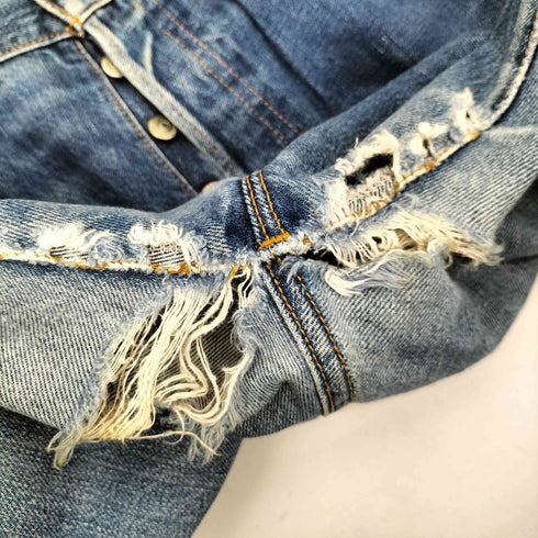 リーバイス Levis 90S 95年10月製 USA製 バレンシア工場製 ボタン裏555刻印 501 ボタンフライ ストレート デニムパンツ ビックE メンズ W32 L36