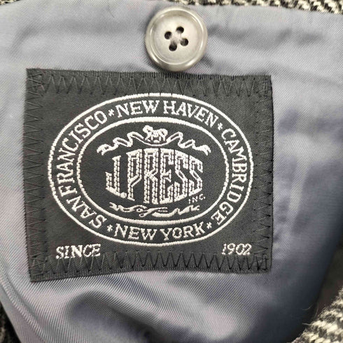 ジェイプレス J.PRESS シングルブレスト 3B テーラード ジャケット ツイード ヘリンボーン くるみボタン メンズ  C94 W-82 T-175