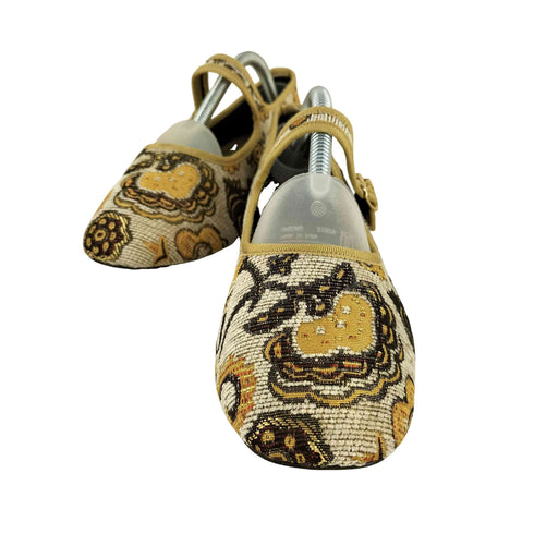 ニコアンド niko and... ジャガード スクエア パンプス レディース L