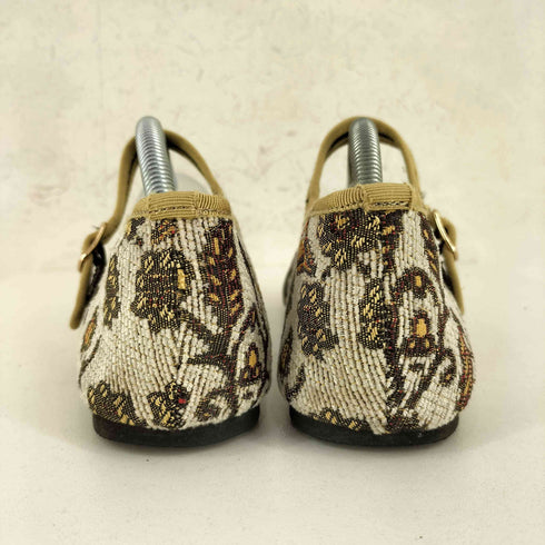 ニコアンド niko and... ジャガード スクエア パンプス レディース L