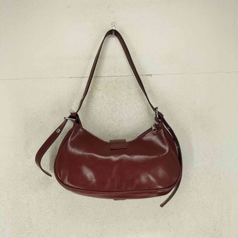 フェイクレザーショルダーバッグ Y2K レディース