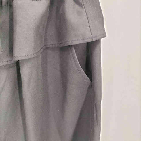 ナイスクラップ NICE CLAUP コルセットギャザーワイドパンツ レディース