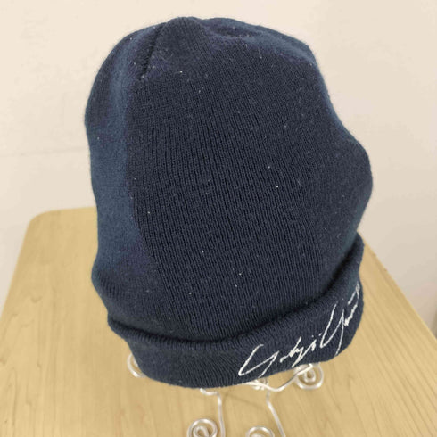 ヨウジヤマモト Yohji Yamamoto ロゴ刺繍ニット帽 メンズ
