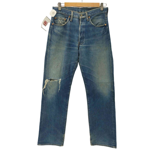 リーバイス Levis 90S 92年12月製 USA製 バレンシア工場製 ボタン裏555刻印 501××復刻 ボタンフライ ストレート デニムパンツ ビックE メンズ W32L33