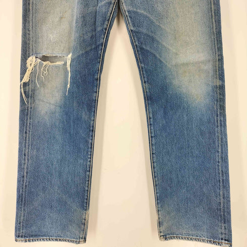 リーバイス Levis 90S 92年12月製 USA製 バレンシア工場製 ボタン裏555刻印 501××復刻 ボタンフライ ストレート デニムパンツ ビックE メンズ W32L33