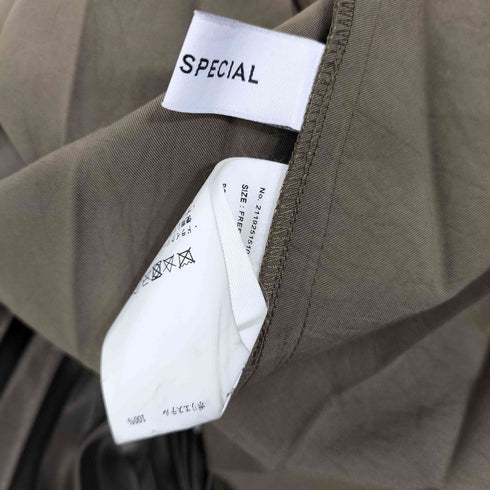 メゾンスペシャル MAISON SPECIAL サテンマキシプリーツスカート レディース FREE