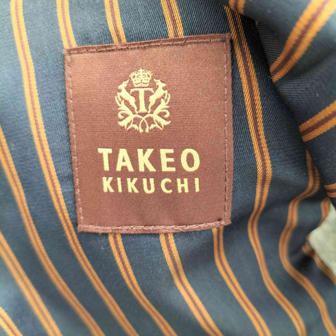 タケオキクチ TAKEO KIKUCHI チンストラップ ショールカラー ウール ステンカラーコート メンズ