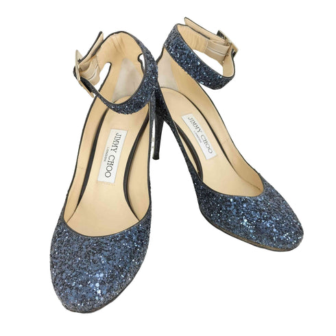 ジミーチュウ JIMMY CHOO ラメデザイン ヒールパンプス レディース 36 1/2