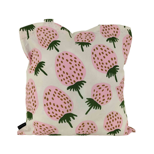 マリメッコ marimekko MANSIKKA イチゴ柄 トートバッグ レディース