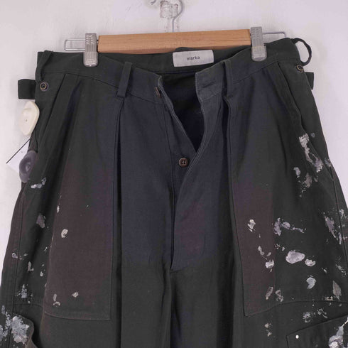 マーカ marka ワイドベイカーパンツ ペンキ加工 メンズ JPN:2