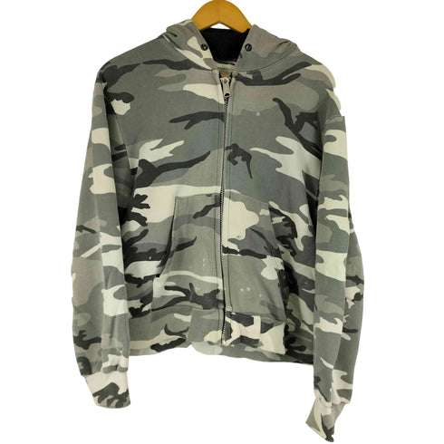 FOSTEX GARMENTS CAMOUFLGE ZIP HOODIE VTG WASH メンズ JPN:S