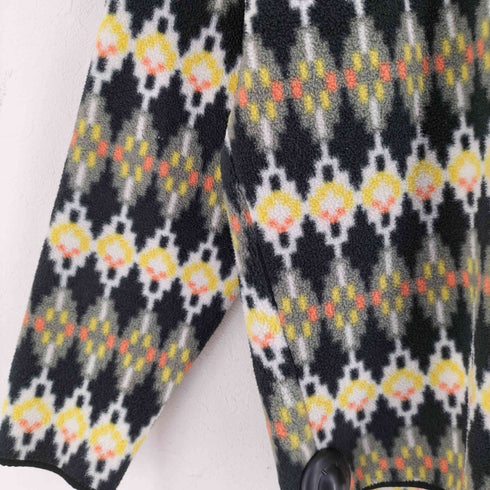 パタゴニアシンチラ PATAGONIA SYNCHILLA 総柄 スナップ-T フリースプルオーバー メンズ import:S