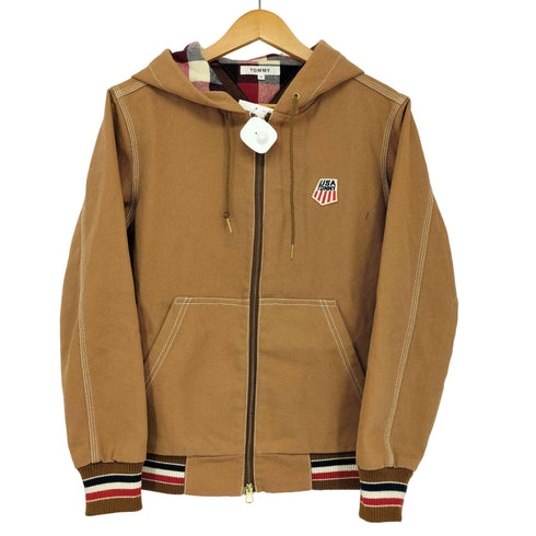 トミー TOMMY フード付き ダック地 ジップアップジャケット レディース import:M