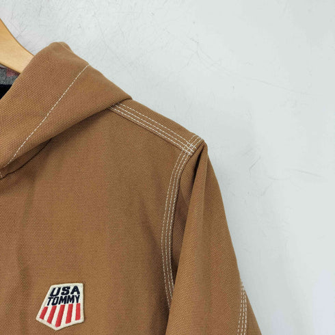 トミー TOMMY フード付き ダック地 ジップアップジャケット レディース import:M