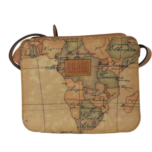 ALVIERO MARTINI PRIMACLASSE 総柄 レザーショルダーバッグ レディース