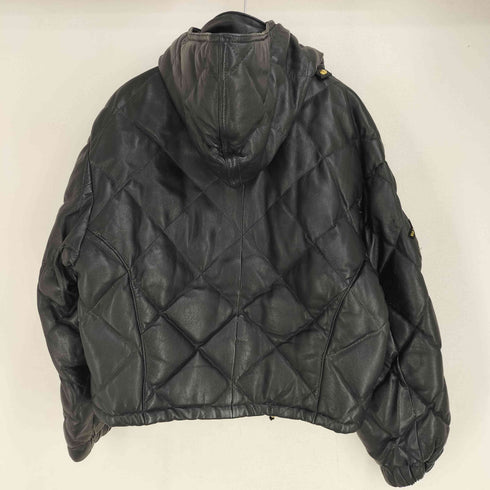 バレンザポースポーツ VALENZA PO SPORTS 羊革 パッチ レザー ダウン ジャケット レディース