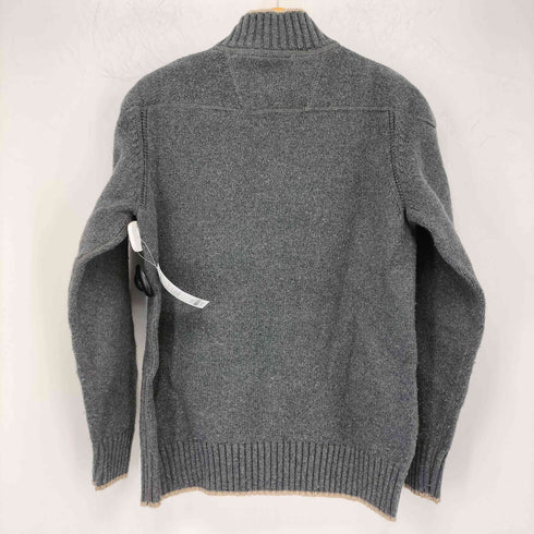 エディーバウアー Eddie Bauer ジップアップニット カーディガン エルボーパッチ メンズ import:S