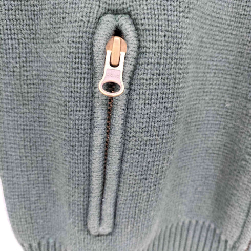 ポロバイラルフローレン Polo by RALPH LAUREN ワンポイント刺繍 ジップアップ コットンニット ドライバーズニット レディース 130