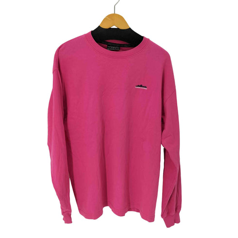 サウザンドマイル THOUSAND MILE ロゴ刺繍 ロングスリーブコットンTシャツ メンズ import:L