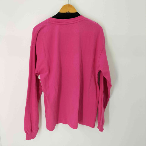 サウザンドマイル THOUSAND MILE ロゴ刺繍 ロングスリーブコットンTシャツ メンズ import:L