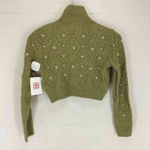 ザラ ZARA ビジュー装飾クロップドニット レディース S