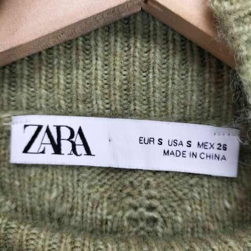 ザラ ZARA ビジュー装飾クロップドニット レディース S