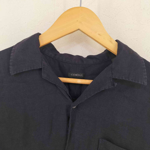 コモリ COMOLI リネンツイル 半袖オープンカラーシャツ メンズ JPN:1