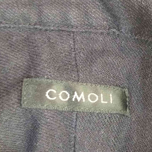 コモリ COMOLI リネンツイル 半袖オープンカラーシャツ メンズ JPN:1