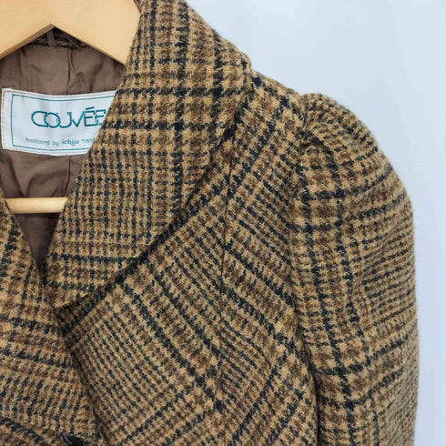 COUVEE レトロ 3B チェックジャケット elegance レディース