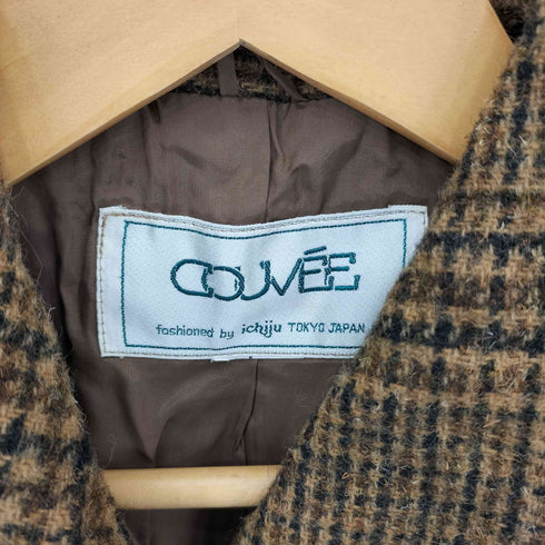 COUVEE レトロ 3B チェックジャケット elegance レディース