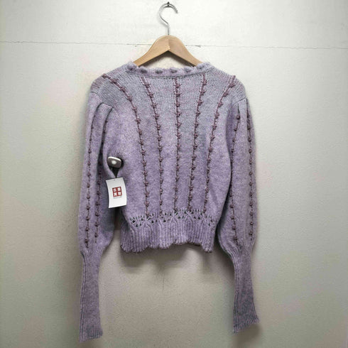 ザラ ZARA ラメケーブルクロップドニット レディース  M