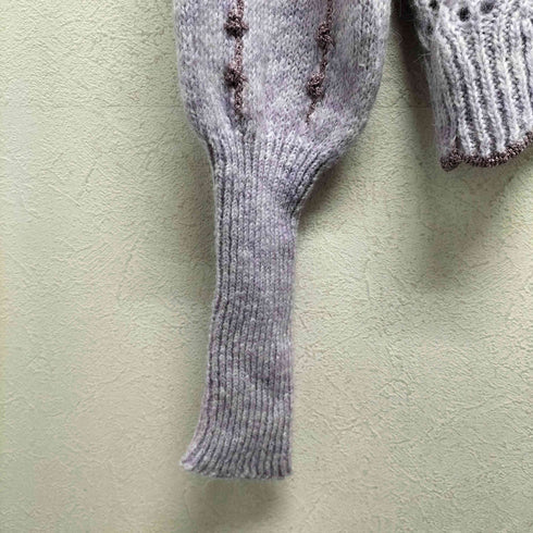 ザラ ZARA ラメケーブルクロップドニット レディース  M