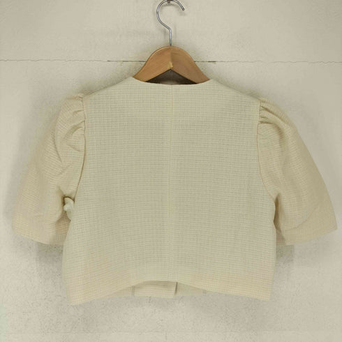 ナイスクラップ NICE CLAUP ツイード ショート ジャケット レディース F